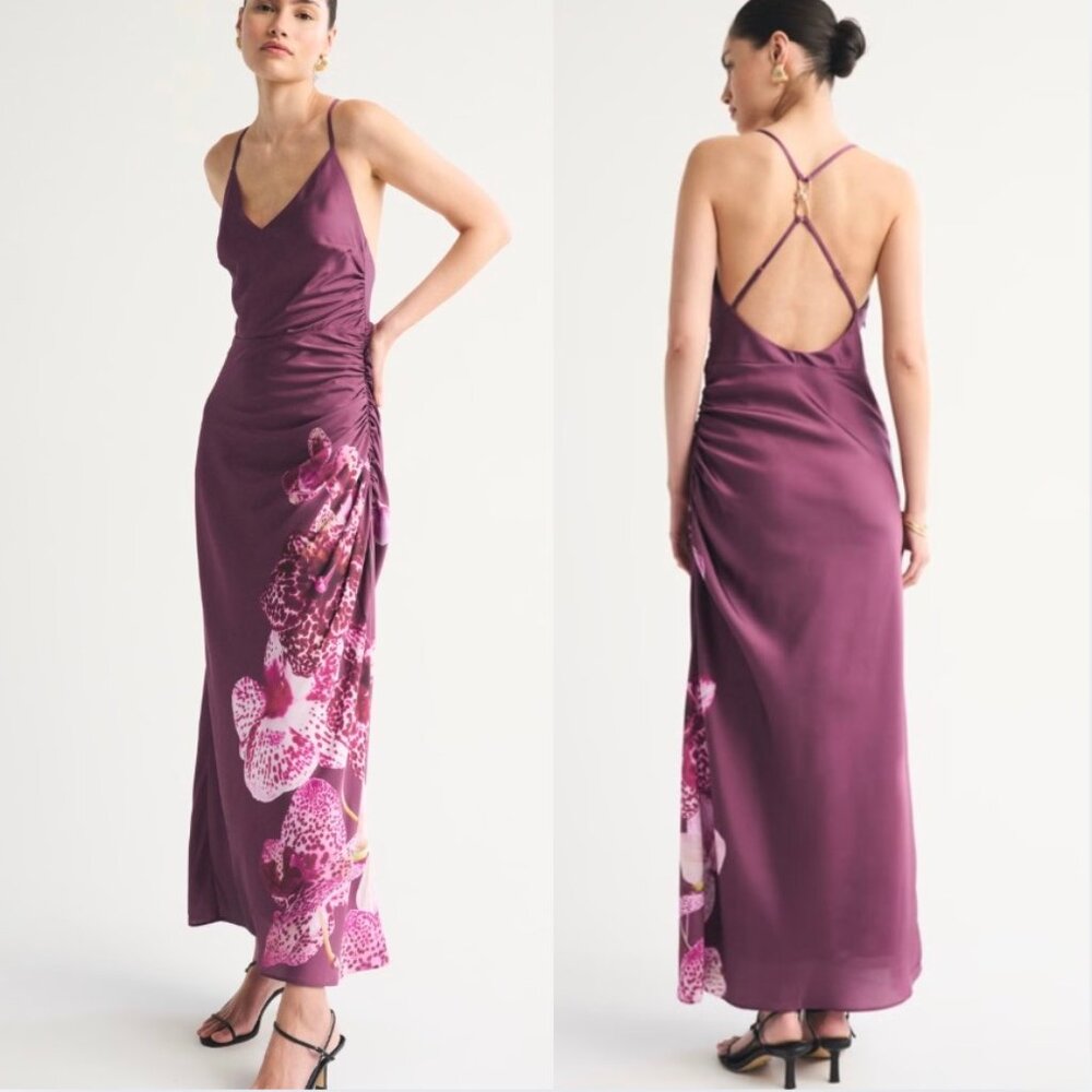 Abercrombie & Fitch Open-Back Hardware Maxi Dress size XS